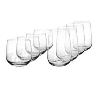 Villeroy & Boch Afina Lot de 8 verres à eau (200 ml) et verres long drink (300 ml) pour 4 personnes, verres pour eau, jus et cocktails, passent au lave-vaisselle, verre en cristal