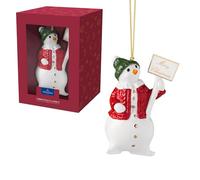 Villeroy & Boch Suspension en bonhomme de neige Christmas Classics Blanc