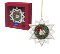 Villeroy & Boch Décoration étoile Christmas Classics Blanc-vert