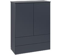 Villeroy & Boch V&B Highboard sans structure de façade, avec éclairage Antao 81,4x104x35,6cm, WBP Lac, md bl. m Lac Quantité:1