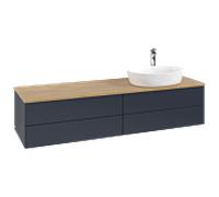Villeroy & Boch V&B Meuble sous-lavabo sans structure de façade - Éclairage Antao 160x50cm, HL, WBP hon. Oa, md bl. m Lac Quantité:1