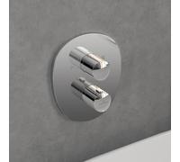 Villeroy & Boch V&B Kit de montage complet ANTAO Thermostat encastré avec régulation de débit 2 voies, chrome Quantité:1