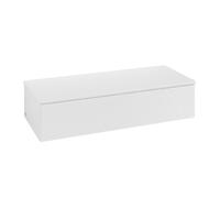 Buffet Villeroy & Boch Antao K41102GF 120 x 26,8 x 50 cm, plan vasque couleur noyer chaud, laque blanche brillante