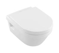 Villeroy & Boch Architectura Combi-Pack lavable WC DirectFlush (bord de chasse ouvert) avec siège WC avec fonction SoftClosing, White Alpine, 5684HR01, Couleur: Blanc