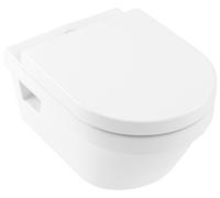 Villeroy & Boch Architectura Combi-Pack : WC à cuvette profonde DirectFlush, avec siège de WC doté de la fonction SoftClosing, 5684HR01, Couleur: Blanc
