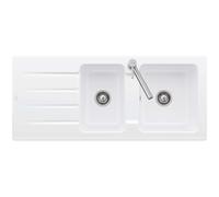 Villeroy & Boch Architectura - Évier en céramique 116x51 cm avec vidage, CeramicPlus, blanc alpin 338002R1