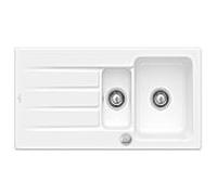 Villeroy & Boch Architectura évier encastrable 336502R1 avec garniture de vidage et actionnement excentrique, blanc