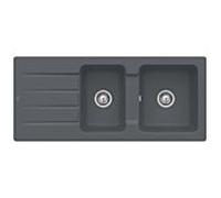 Villeroy & Boch Architectura évier encastrable 338002i4 avec garniture de vidage et actionnement excentrique, Graphit