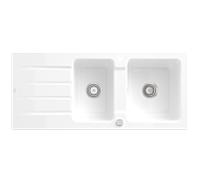Villeroy & Boch Architectura évier encastrable 338002R1 avec garniture de vidage et actionnement excentrique, blanc