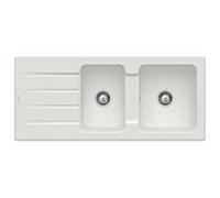 Villeroy & Boch Architectura évier encastrable 338002SM avec garniture de vidage et actionnement excentrique, vapeur