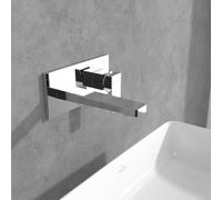 Villeroy & Boch Mitigeur mural Architectura Square TVW12500300061 – vidage push-open chromé