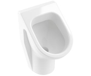 Villeroy & Boch Architectura urinoir à aspiration, ovale, avec objet cible, arrivée d'eau dissimulée, 355x620x385mm, 557425R1, Couleur: Céramique blanche Plus