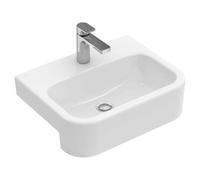 Villeroy & Boch Architectura - Vasque semi-encastrée 55x43 cm, sans trop-plein, avec trou de robinetterie, CeramicPlus, blanc alpin 419056R1