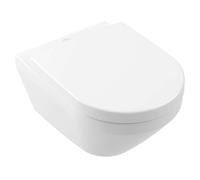Villeroy & Boch Architectura - WC suspendu avec abattant SoftClosing, Rimless, TwistFlush, CeramicPlus, blanc alpin 4694CLR1