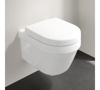 Villeroy & Boch Architectura mur WC 4687R0T2 rond, DirectFlush, blanc AntiBac c-plus