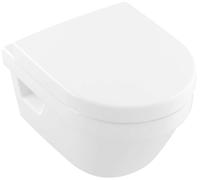 Villeroy & Boch Architectura - WC suspendu Compact, sortie arrière, DirectFlush, AntiBac, CeramicPlus, blanc alpin 4687R0T2