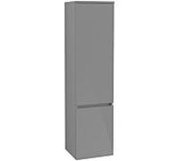 Villeroy & Boch armoire Legato B73001FP 40x155x35cm, articulée à droite, Glossy Grey