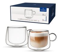 Villeroy & Boch - Artesano Hot&Cold Beverages verre à cappuccino, verres à double paroi pour boissons froides et chaudes, verre borosilicate, résistant au lave-vaisselle et au four à micro-ondes