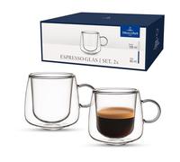 Villeroy & Boch - Artesano Hot&Cold Beverages verre à expresso, verres à double paroi pour boissons chaudes et froides, verre borosilicate, résistant au lave-vaisselle et au four à micro-ondes