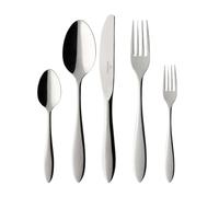 Villeroy & Boch - Arthur Ménagère Couverts 30 Pièces pour 6 Personnes Argent, Garanti Lave-Vaisselle, Couverts Inox, Ensemble Couvert Platine, Set de Couverts de Table, Acier Inoxydable