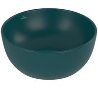 Villeroy & Boch Artis lavabo 32.5x32.5 cm ronde à poser vert mat 438932TE