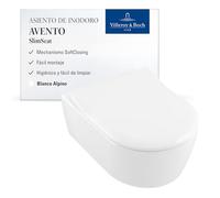 Villeroy & Boch Abattant WC Avento 9M87S101 descente amortie, démontage rapide, blanc alpin
