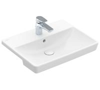 Lavabo à poser Villeroy & Boch Avento 4A065501 550 x 440 x 145 mm, avec trop-plein, Blanc alpin