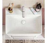 Lavabo Villeroy & Boch Avento 415865RW 650 x 470 x 180 mm, avec trop-plein, Céramique Blanc PierrePlus