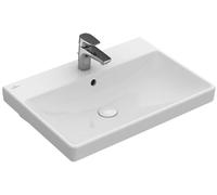 Villeroy & Boch Avento - Meuble lavabo 65x47 cm, avec trop-plein, trou de robinetterie, blanc alpin 41586501