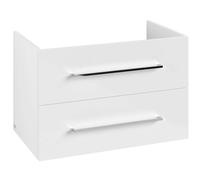 Villeroy & Boch Avento - Meuble-lavabo, 78x51x45 cm, 2 tiroirs, Brilliant White A89100VE
