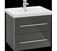 Villeroy & Boch Avento Meuble sous lavabo, 2 tiroirs, 630x514x484mm, poignée chrome brillant, A89000VR