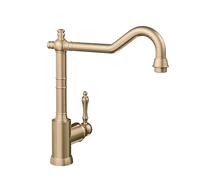 Villeroy & Boch Avia 2.0, mitigeur de cuisine, bec de 235 mm - Or | Mitigeur de cuisine haute pression, cartouche en céramique, bec 360°, démarrage à froid, 92400003
