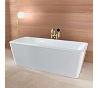 Villeroy & Boch Baignoire Squaro Edge UBQ180SQE7PD UBQ180SQE7PDV01, 1800x800x450 mm blanc En ilôt