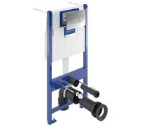 Villeroy & Boch Bâti-support sol-mur avec plaque de déclenchement 3/6 L - Chromé
