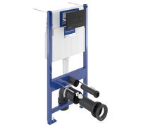 Villeroy & Boch Bâti-support sol-mur avec plaque de déclenchement 3/6 L - Noir mat