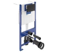 Villeroy & Boch Bâti-support sol-mur avec plaque de déclenchement 3/6 L - Noir mat