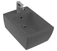 Villeroy & Boch bidet Memento 2.0 443300I4 37,5 x 56 cm, graphite C-plus, avec trou pour robinetterie, avec trop-plein