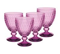 Villeroy & Boch Boston Berry - Lot de 4 verres à vin rouge en cristal - 200 ml - Passe au lave-vaisselle - Rose