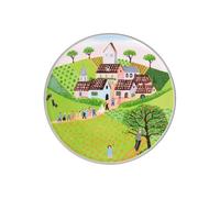 Villeroy & Boch Charm & Breakfast Design Naif Plat de service à gâteau, 30 cm, Porcelaine Premium, Blanc/Multicolore
