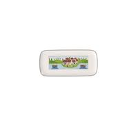 Villeroy & Boch Charm & Breakfast Design Naif Plat de service à gâteau, 35x16 cm, Porcelaine Premium, Blanc/Multicolore