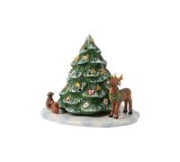 Villeroy & Boch – Figurine Sapin de Noël avec animaux, porcelaine dure, multicolore, 23x17x17 cm