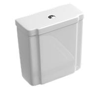 réservoir Villeroy & Boch Hommage Ceramicplus blanc, avec bouton de sauvegarde duo