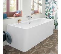 Villeroy & Boch Collaro Baignoire semi-îlot, avec tablier, UBA180COR9CS00VD01,
