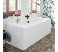 Villeroy & Boch Collaro Baignoire semi-îlot, avec tablier, UBA180COR9CS00VN01,