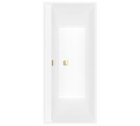 Villeroy & Boch Collaro Duo Baignoires rectangulaires, à encastrer, vidage et trop-plein doré, 1800x800x470mm, UBA180COR2JV-RW, Couleur: Blanc de pierre