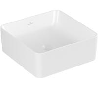 Villeroy und Boch Collaro poser 4A2138RW sans trop-plein, 38x38cm, pierre blanche C-plus