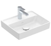 Villeroy und Boch Collaro lave-mains 433446R1 450 x 370 x 150 mm, Blanc Alpin CeramicPlus, sans trop-plein