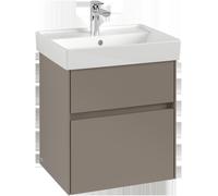 Villeroy & Boch Collaro Meuble sous-lavabo, 2 tiroirs, lavabo au centre, 510x546x414mm, C00700VL