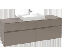 Villeroy & Boch Collaro Meuble sous-lavabo, 4 tiroirs, lavabo au centre, 1600x548x500mm, C02500AA