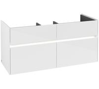 Villeroy & Boch V&B Collaro Meuble sous lavabo 115,4x54,6x44,4cm, avec LED, blanc brillant Quantité:1